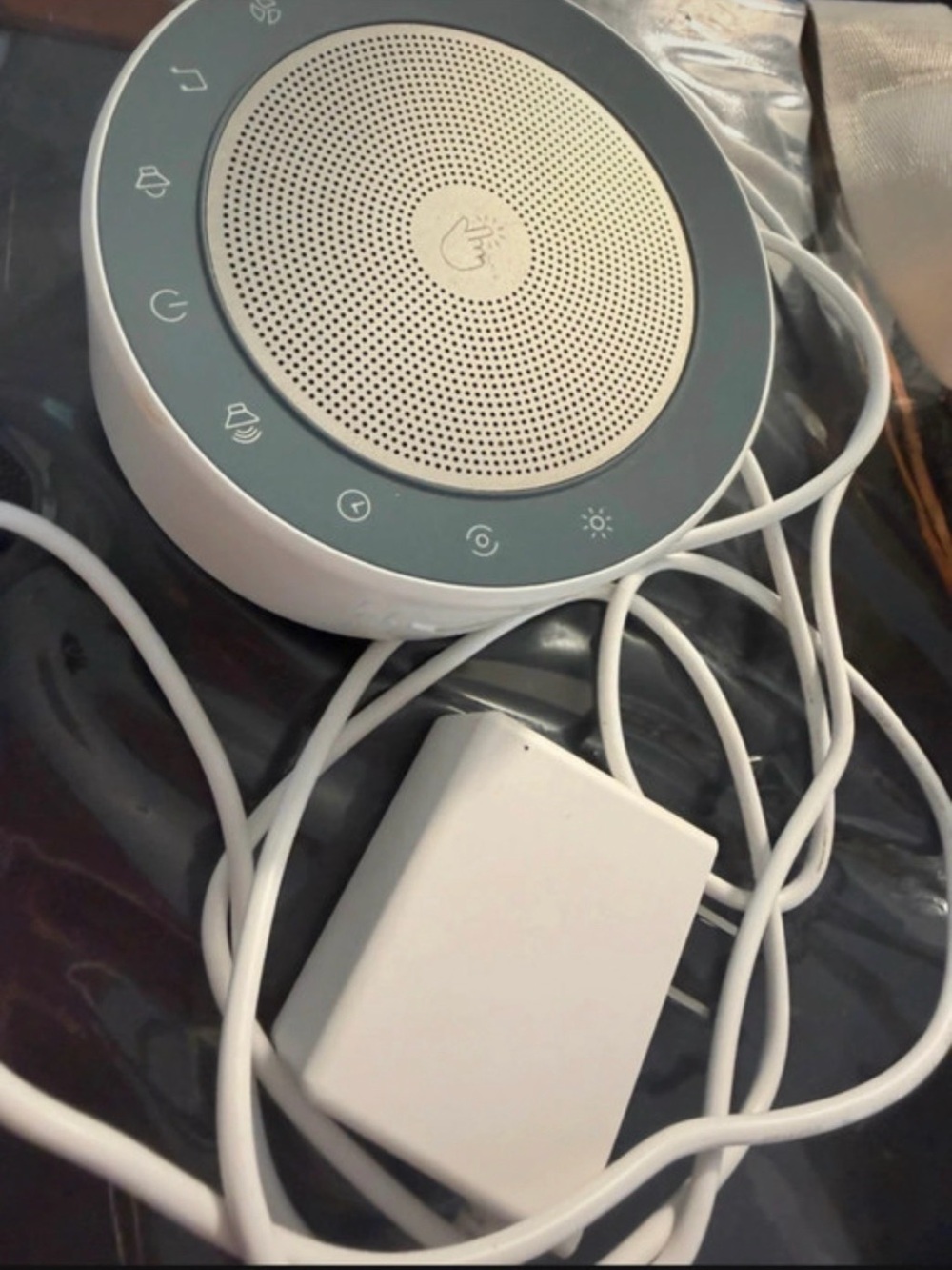 White Smart Bluetooth Speaker with Touch Controls